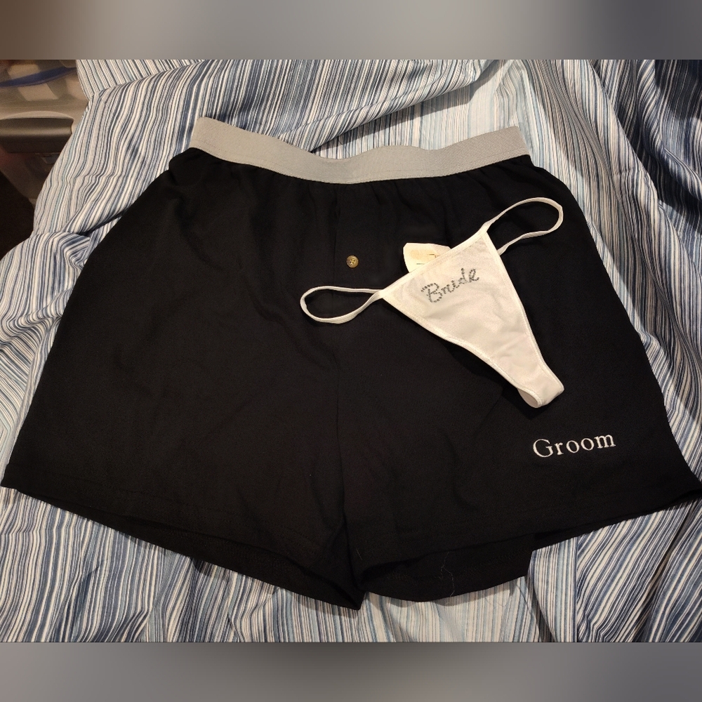 NWT!! Bride & Groom Underwear Sz Lg